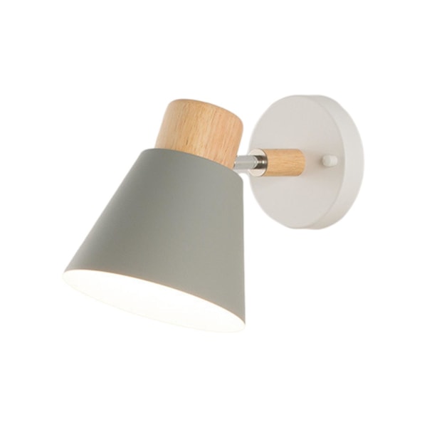 1/2 Vägglampa Belysning E27 Ljusarmatur Sänglampa för Grey 1 Pc