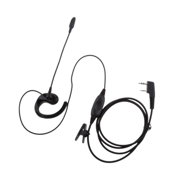 1/2/5 Ear Hook Earpiece Headset med PTT & Mic för För Kenwood 5Set