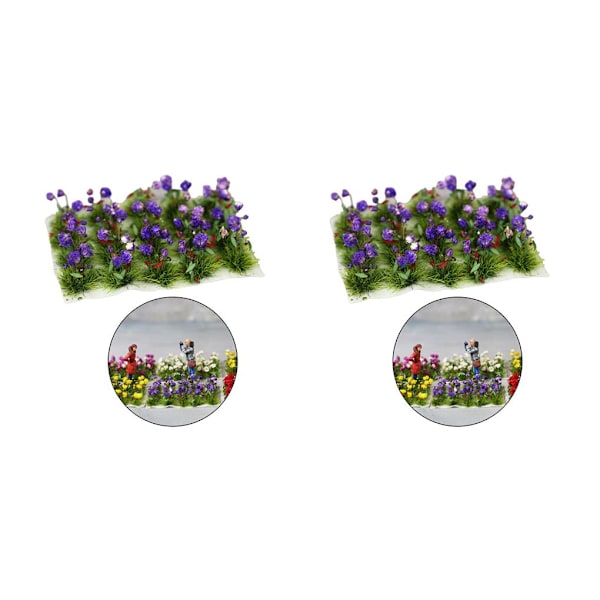 1/2/3/5 DIY Flower Cluster Model Railroad Architecture För Tulip 2PCS
