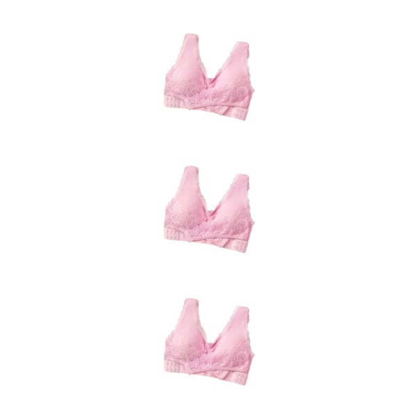 1/2/3/5 Fashionabla behåar i plusstorlek för kurviga kvinnor - Förbättrande Pink XL,1 3PCS