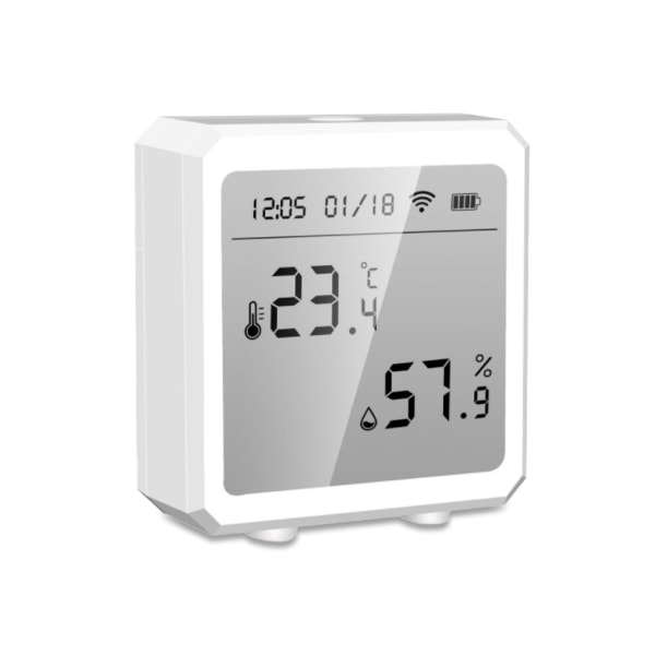 Temperatur Fuktighetssensor Detektor WiFi Tuya Indoor Digital as the picture