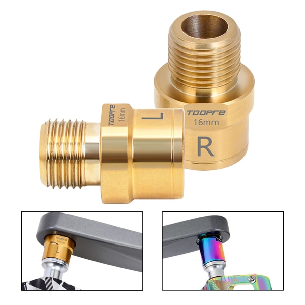 1/2/3 Bike Pedal Extender Pedal Spacers Adapter Cykling Gold 16mm 1 Pc