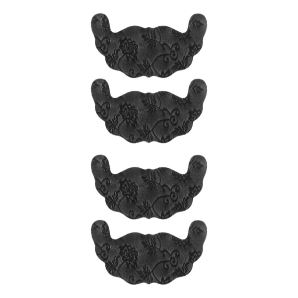 2/3/5 bröstklistermärken Rygglösa U-formade spetsöverdrag för dagligt bruk Black Size D 2Set