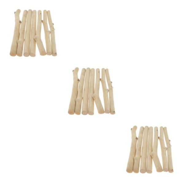 1/3 7x Drivved Grenar Pinnar Stavar Trä Hantverk Kranstillverkning 3PCS
