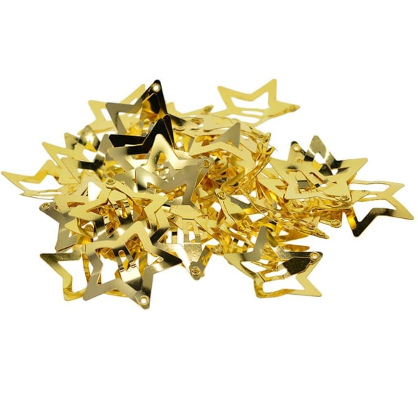 1/2/3/5 50x För Butterfly/Star Snap Hårklämmor Pin Clip Hollow Star Golden 1Set