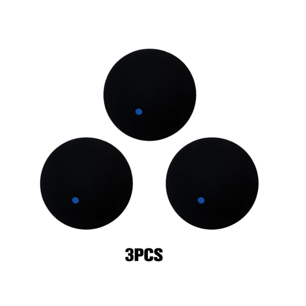 Professionella squashbollar - robust och tålig gummislang Single blue dot