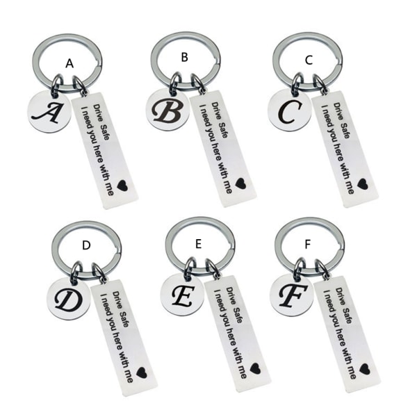 Nyckelring hängande Nyckelring Brev Nyckelring Dekoration Present F e0ca |  F | Fyndiq