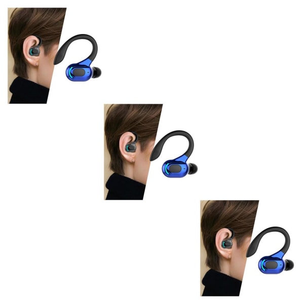 1/2/3/5 Bluetooth 2 Surround Sound Hörlurar Öronkrok för Black Blue 3PCS