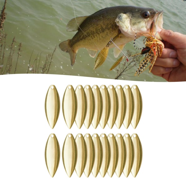 1/2/3/5 20x metallslät finish för fiskedrag gör DIY Kit Gold D 1Set