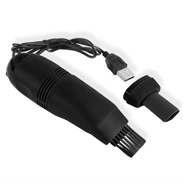 USB tangentbord Rengöringsmaskin Vacuum Dust Collector Lägenhet Black