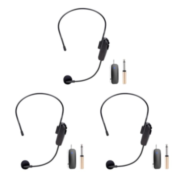 1/2/3/5 Handhållet Headset Mikrofon UHF Trådlöst Headset Mic för 3PCS