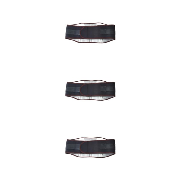 1/3 Waist Trainer Trimmer Bältesrem Svart Silver S Type 1 3PCS
