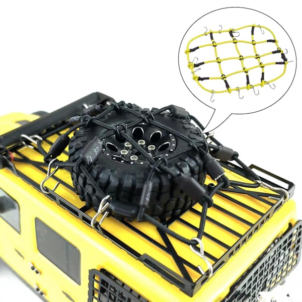 1/2/3 Dekoration Bagage Nätfönster Simulerad 1:24 för SCX24 Yellow 1 Pc