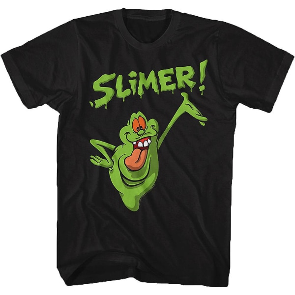 Distressed Slimer Real Ghostbusters T-shirt L