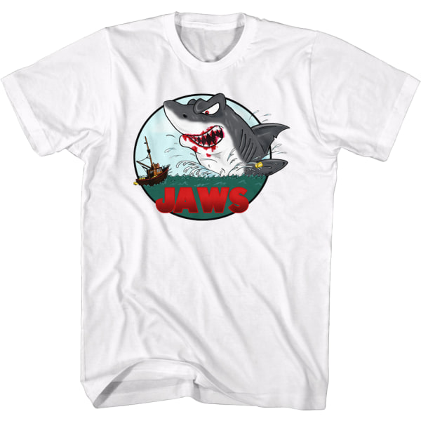 Illustrerad Attack Jaws T-shirt XXXL