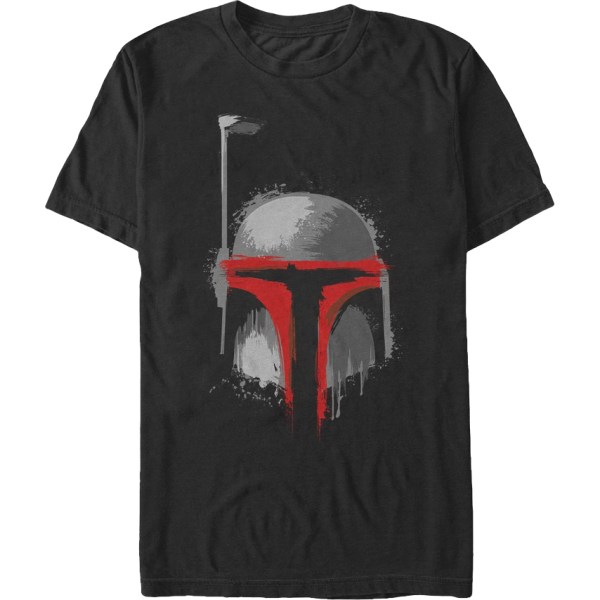 Måla Splatter Boba Fett Star Wars T-shirt XL