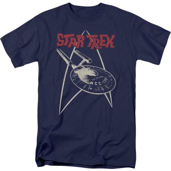 Original Enterprise Star Trek T-skjorte XXL