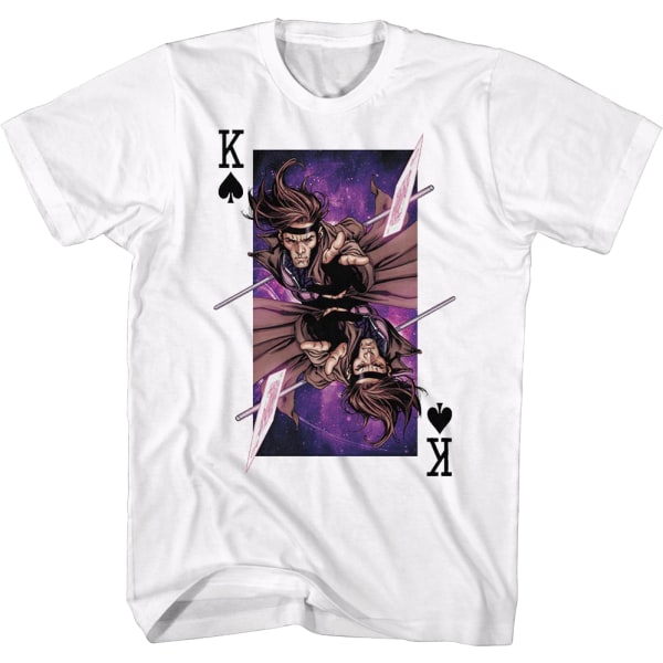 Gambit King Spelkortskort X-Men T-shirt Ny L