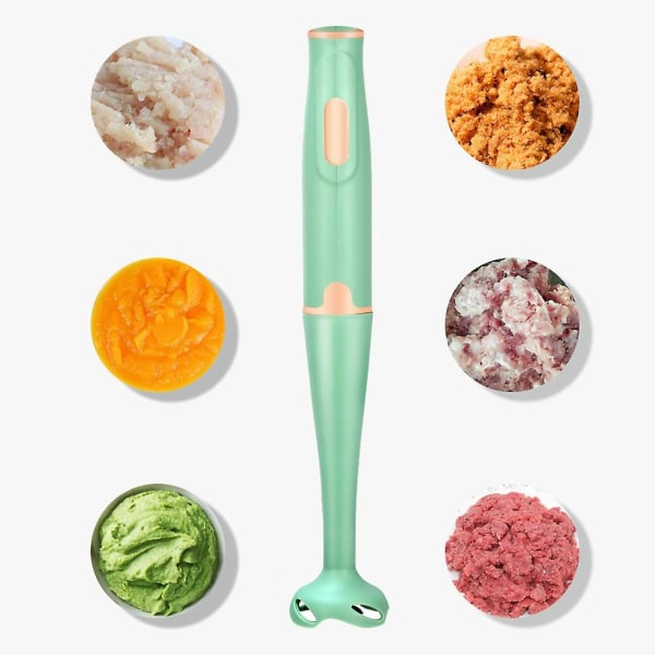 Immersionsblender 300W Turbo Stick Håndblender Kraftig Isknusing Design Puree Smoothies