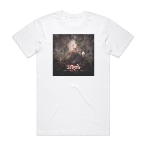 Zemeth Monokrom Blod Albumomslag T-shirt Vit M