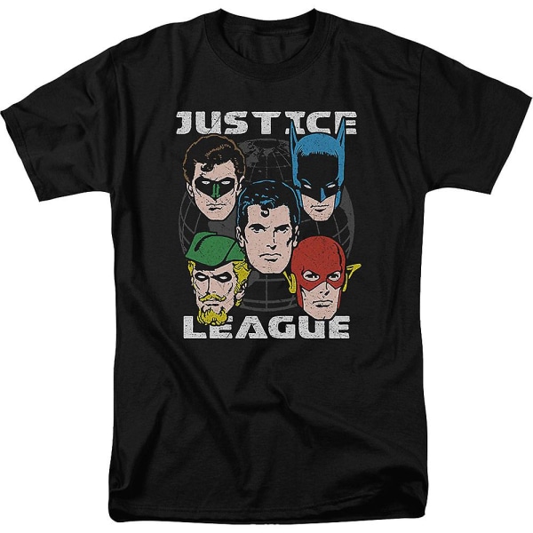 Justice League DC Comics T-shirt med hoveder XXXL