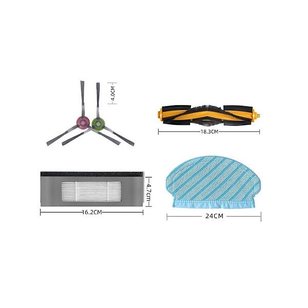 Deebot Ozmo 920 950 2 Hybrid-robotti-imuri Hepa-suodatin Mop-kangas Vaihto
