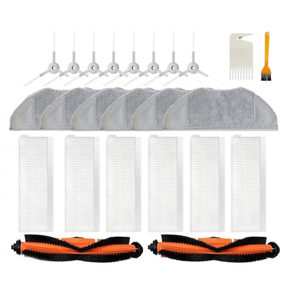 För G1 MJSTG1 SKV4136GL Xiaomi Robotdammsugare & Mopp - Viktiga Rengöringsdelar - Huvudsidoborste HEPA-filter Mopp