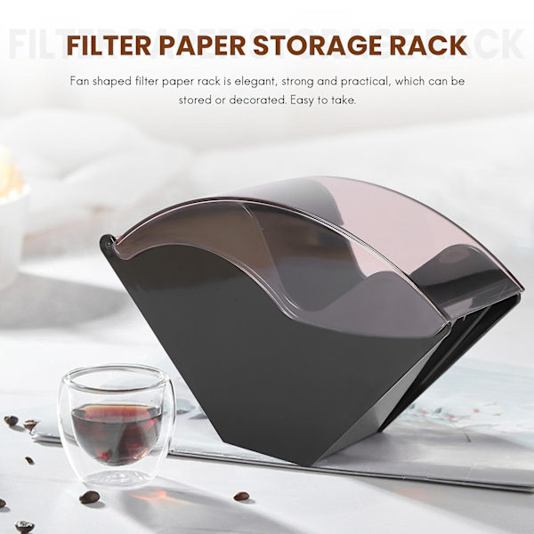 V60 filterpapirholder / kjeglefilterpapirboks filterpapir oppbevaringsstativ brakett kaffeverktøy du