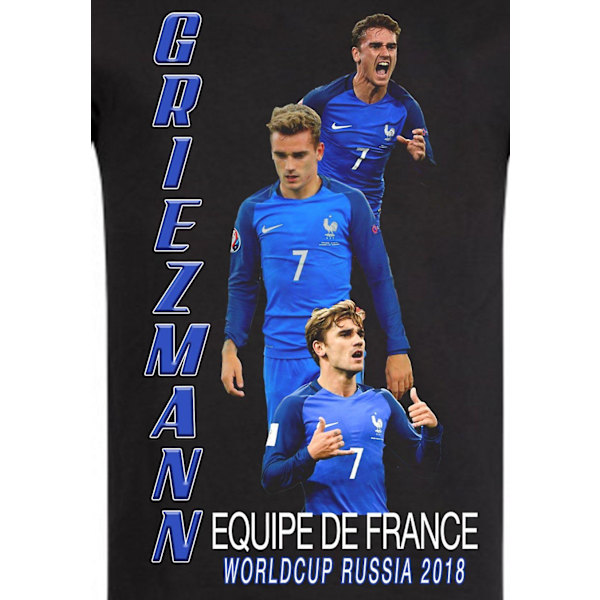 VM-T-shirt Sort Antoine Griezmann M