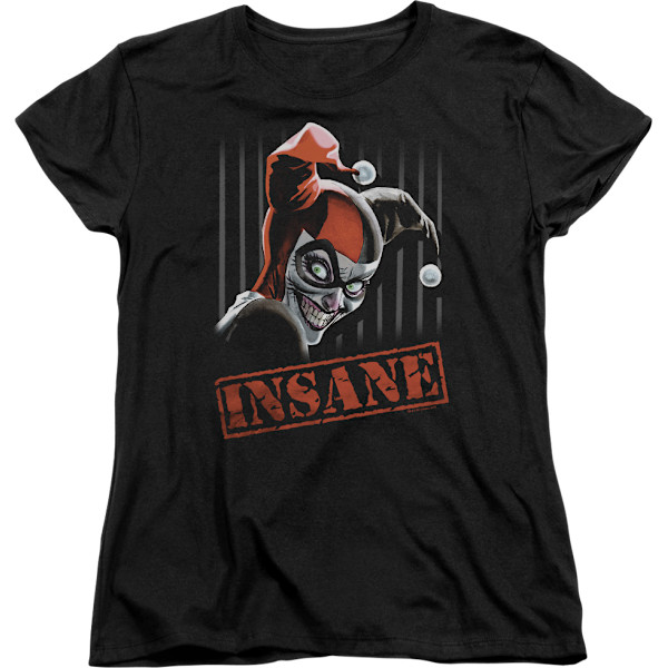 Ny T-skjorte for kvinner - Insane Harley Quinn M