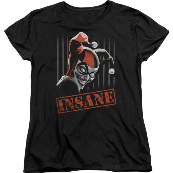 Ny T-skjorte for kvinner - Insane Harley Quinn XXL