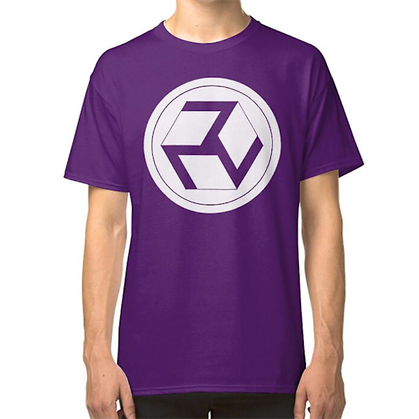 Antahkarana Yin hvid gennemsigtig T-shirt purple S