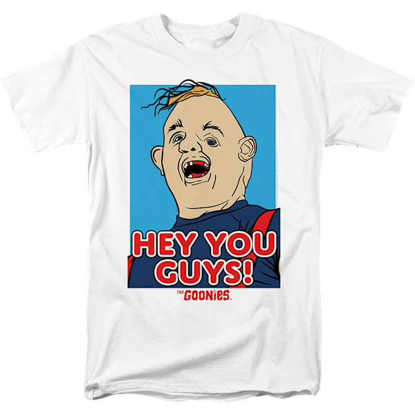 Hey You Guys Sloth Illustrasjon Goonies T-skjorte M