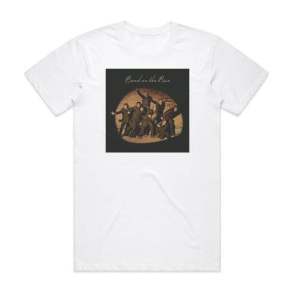 Wings Band On The Run Album Cover T-shirt Hvid L