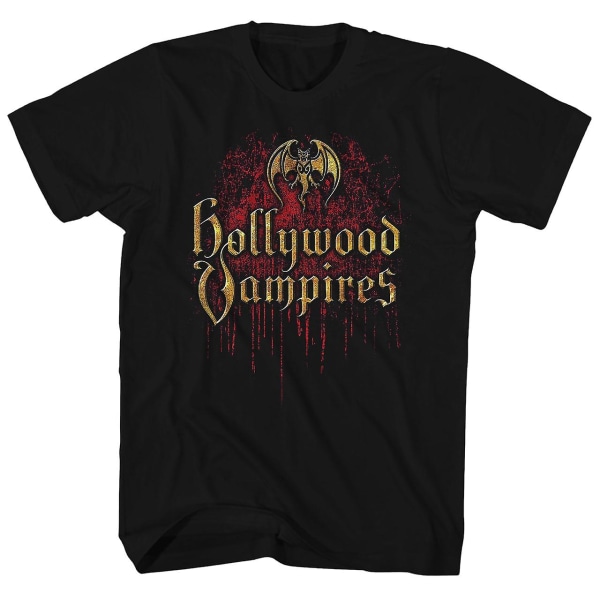 Hollywood Vampires T-skjorte Offisiell Logo Hollywood Vampires Skjorte M