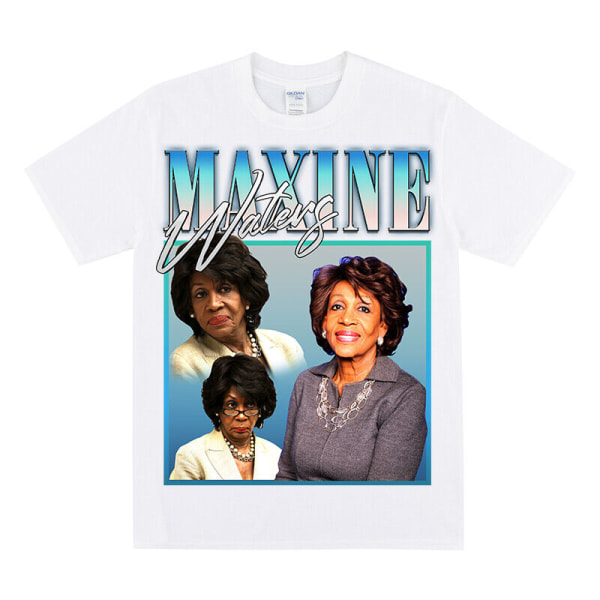 MAXINE WATERS T-paita USA Politiikka Teemapaita Lahja Naisille Hauska Unisex Yläosa White XXXL