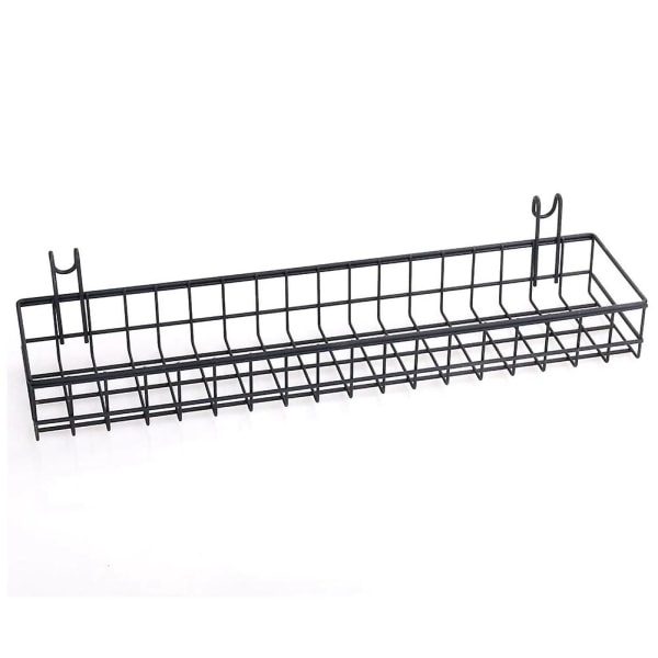 Hängande Korg för Trådväggspanel, Multifunktionell Väggförvaring och Displaykorg, 40X10x5cm
