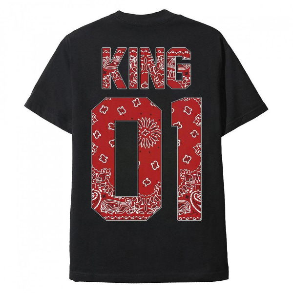 T-shirt Unisex King 01 Rød Bandana XXXL