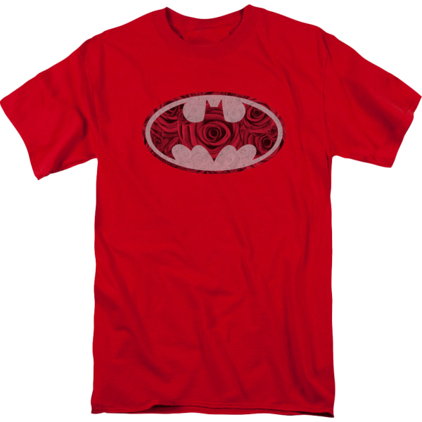 Batman Rød Rose Logo DC Comics T-skjorte Ny M