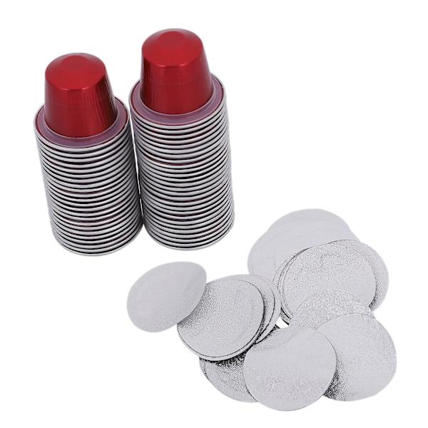 50 Set Refyllbara Kaffe Kapsel Koppar Engångs för Nestle Automatisk Kaffemaskin Mat