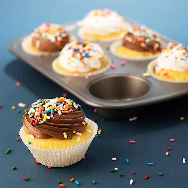 Cupcake-laatikko 500 kpl Valkoinen Kakun Leivontaan Laatikko Paperikupit Paperikupit