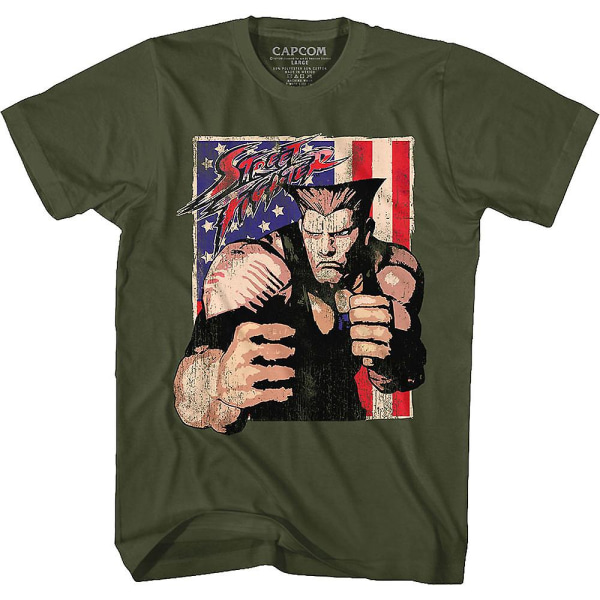 Guile Street Fighter T-skjorte S