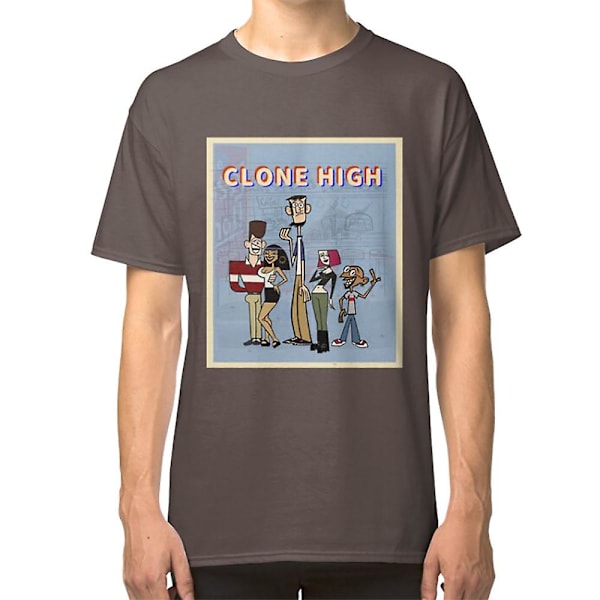 Retro Clone High T-skjorte darkgrey XXL