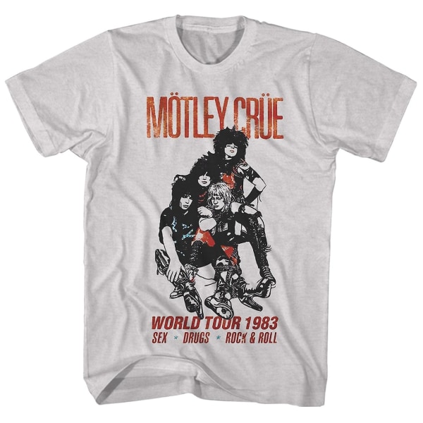 Motley Crue T-paita World Tour '83 Motley Crue -paita M