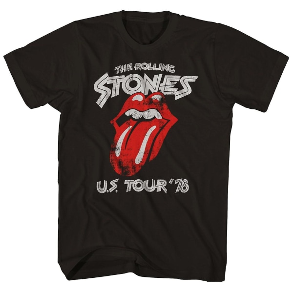 The Rolling Stones T-paita Virallinen Kieli Logo '78 Tour T-paita XXXL