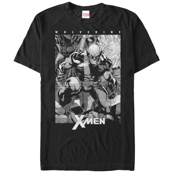 Svart och vit Wolverine X-Men T-shirt Ny S