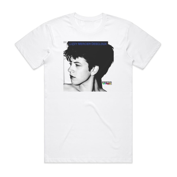 Lizzy Mercier Descloux Press Color Album Cover T-shirt Hvid XL