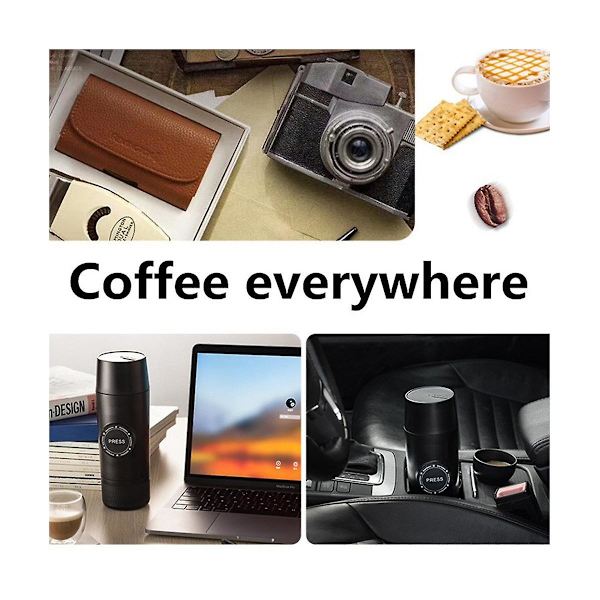 Kannettava Kahvikone Kotikäyttöön Latautuva Akulla Auto Mini Sähköinen Espresso Kapseli Kahvi ma