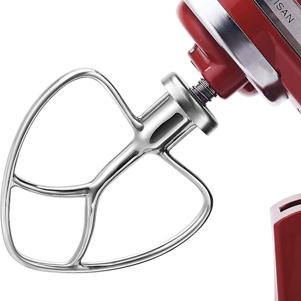 KitchenAid Visp i Rostfritt Stål, Platt, 4,5 Qt - 5 Qt Kökslutande Stativvisptillbehör