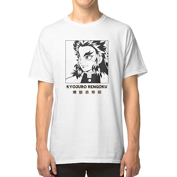 KYOJURO RENGOKU - Demon Slayer - Vit T-shirt XXXL